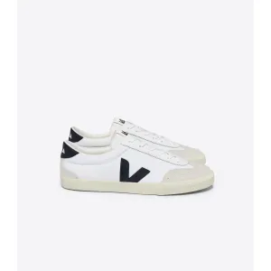 Veja Women's Volley Canvas Sneaker in White Black