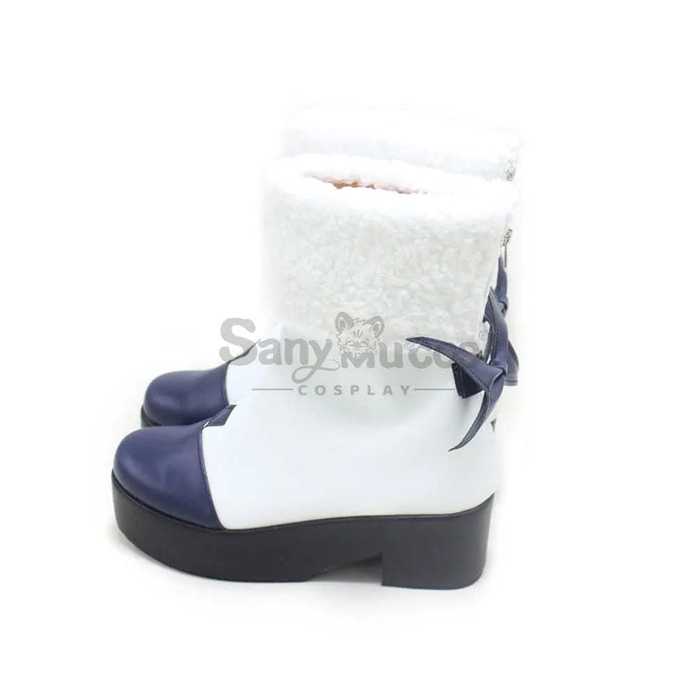 Vocaloid Hatsune Miku Cosplay Snow Miku 2021 Cosplay Shoes