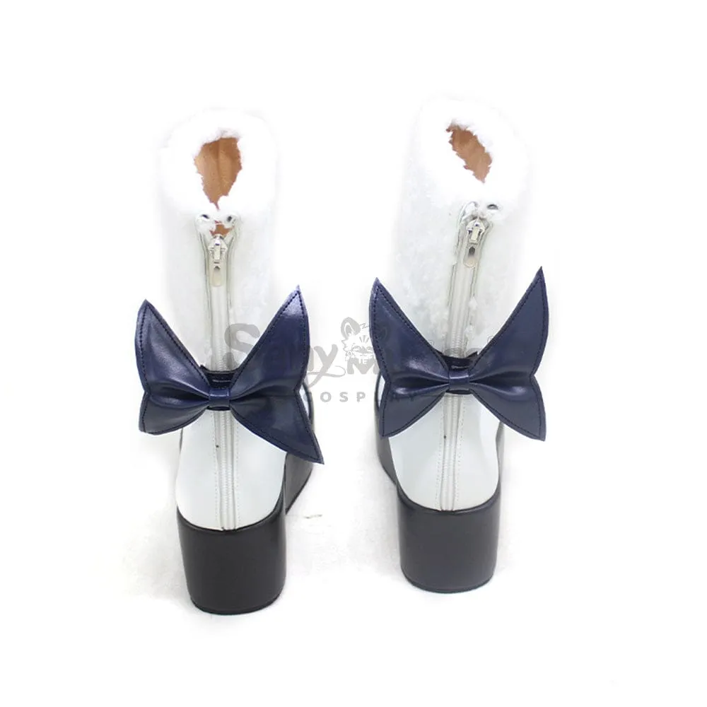 Vocaloid Hatsune Miku Cosplay Snow Miku 2021 Cosplay Shoes