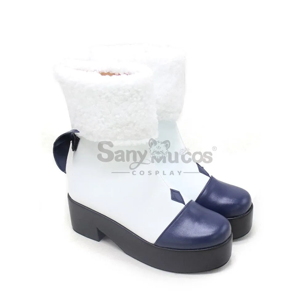 Vocaloid Hatsune Miku Cosplay Snow Miku 2021 Cosplay Shoes