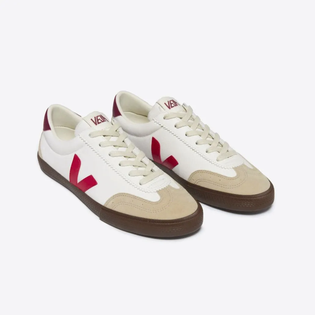 Volley Leather Sneaker (White   Pekin Bark)