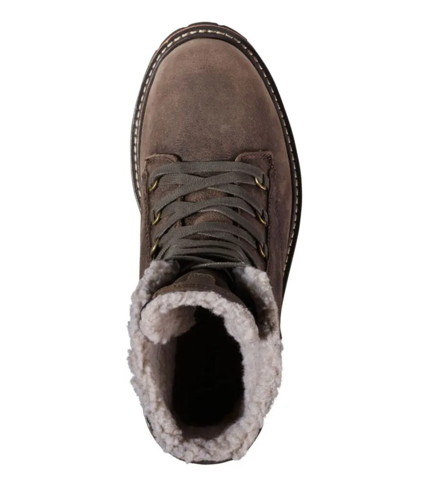 Women's Rugged Cozy Boots, Lace-Up