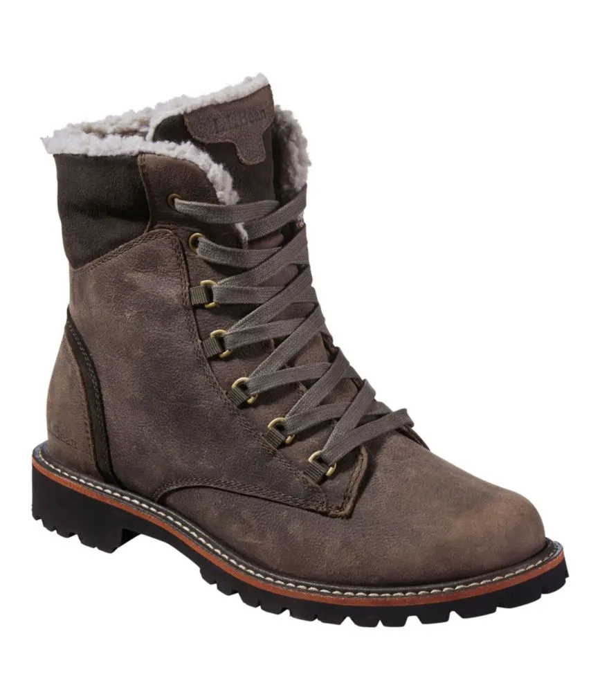 Women's Rugged Cozy Boots, Lace-Up