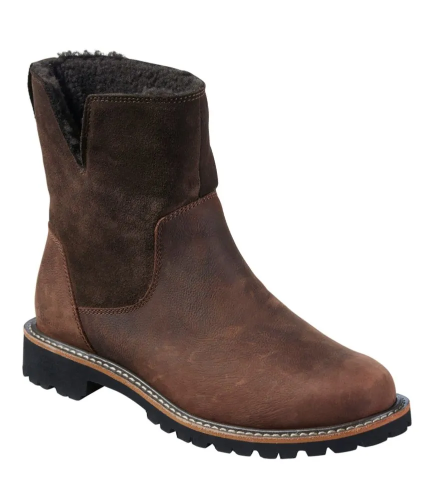 Women's Rugged Cozy Boots, Mid Side-Zip