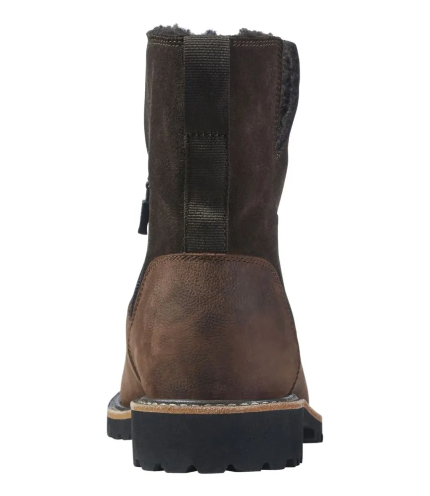 Women's Rugged Cozy Boots, Mid Side-Zip