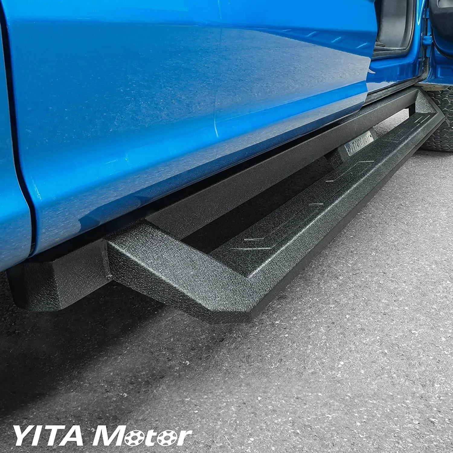 YITAMOTOR® Drop Side Steps For 2009-2018 Dodge Ram 1500 & 2010-2024 2500 3500 Crew Cab, 2019-2024 1500 Classic, Off-Road Running Boards, Black Powder Coated Nerf Bars